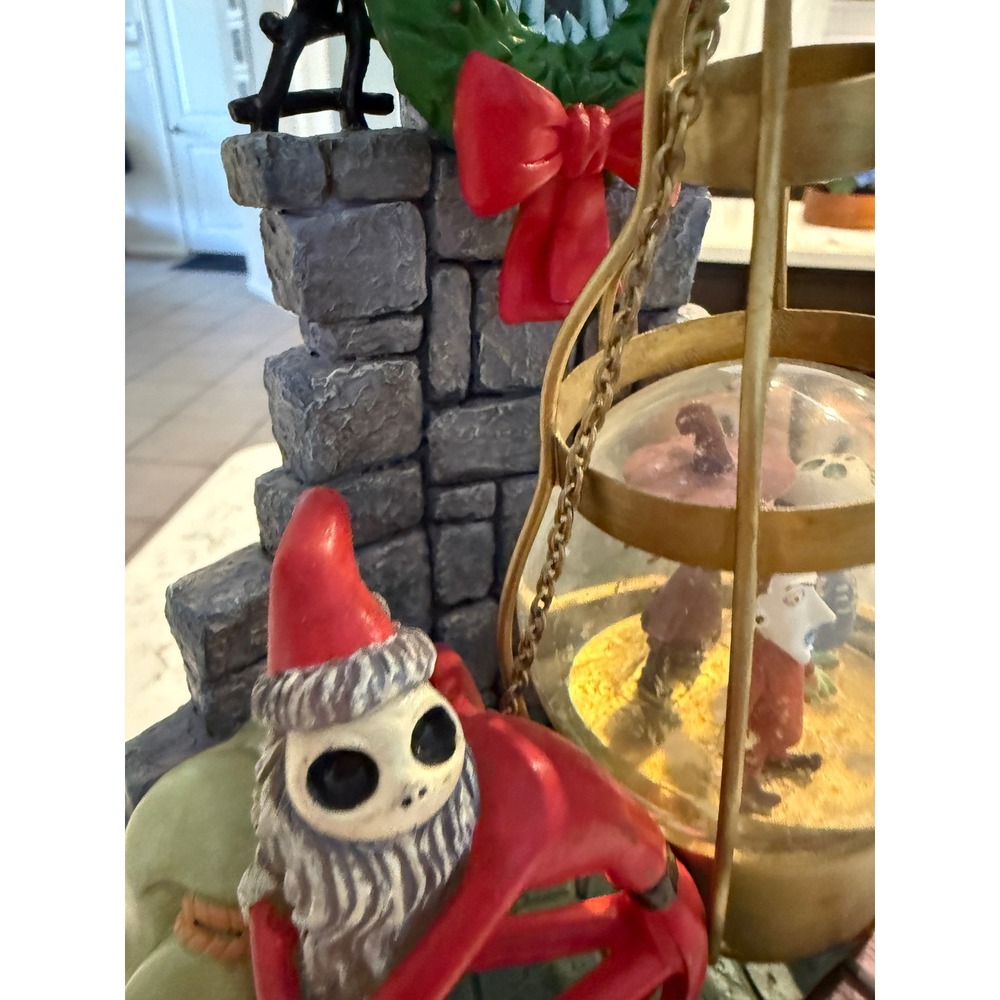 Disney Nightmare Before Christmas Jack lock SHock Barrel SnowGlobe Rare - Picture 10 of 11